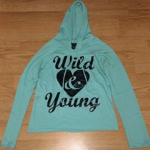 A Wild and Young girls hoodie!